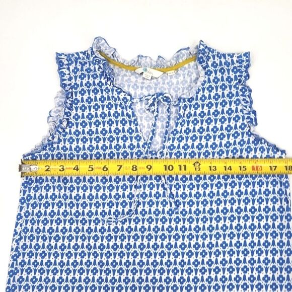 Boden Blue and White Patterned Blouse “Olive” - Picture 4 of 6